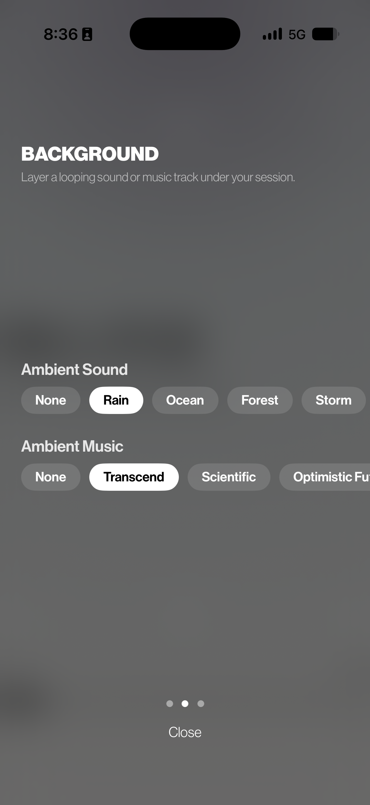 Playlist soundscape