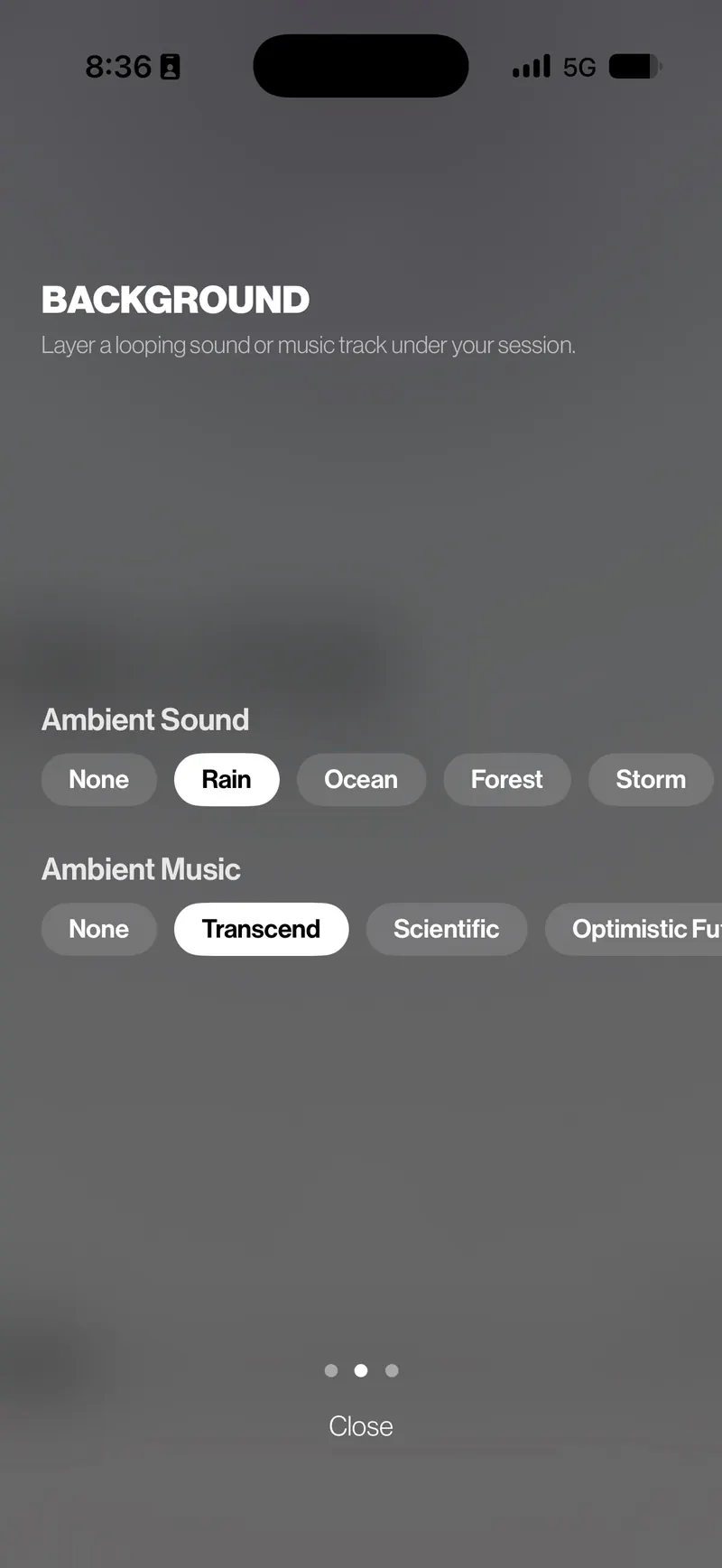 Playlist soundscape